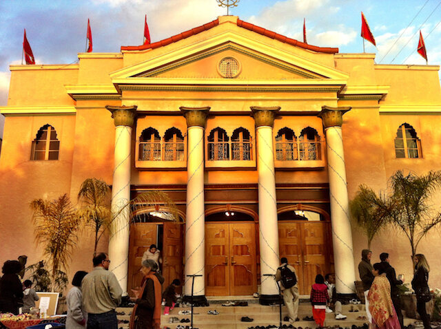 The Temple during the weekly Sunday service. 