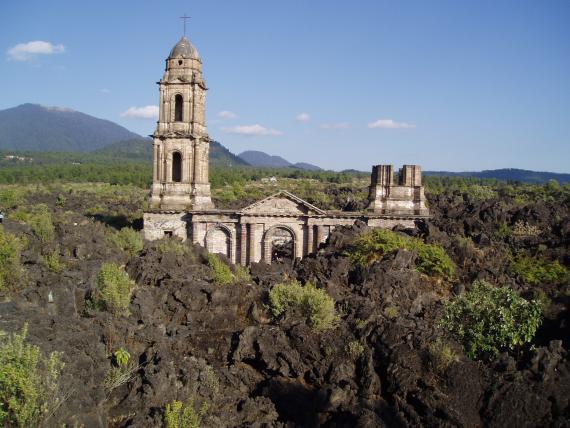 San Juan Parangaricutrio Volcano - Atlas Obscura